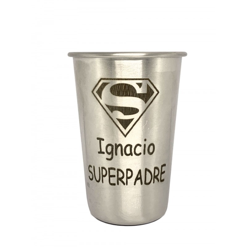 Vaso de acero personalizado como desee