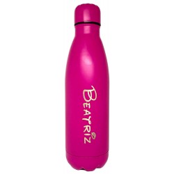 botella de acero grabada con texto