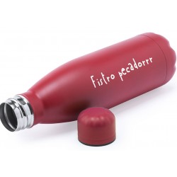 botella de acero personalizada con texto