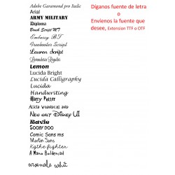 fuente de letra grabacion