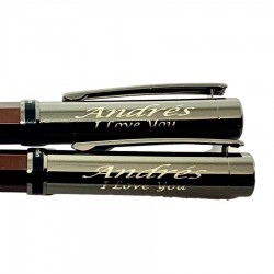 Estuche con Bolígrafo y Roller de Pierre Cardin personalizado