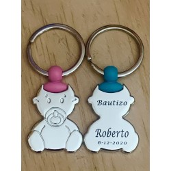 Llavero Bebe grabado