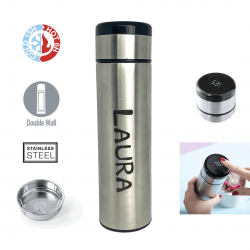 Termo con pantalla LED y personalizado con texto que desee