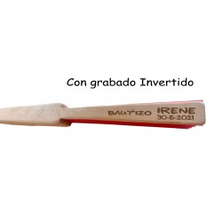 Abanico varilla madera personalizado