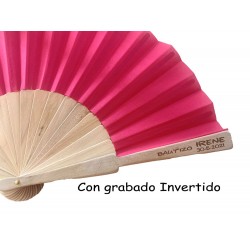 Abanico varilla madera personalizado