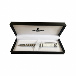 Bolígrafo Fashion Pierre Cardín Personalizado, metal en Blanco o Negro para regalo