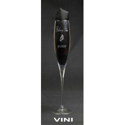 Copa Cava Grabada con texto y dibujo