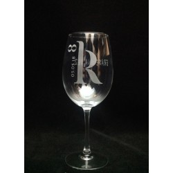 Copa Vino Grabada con texto y dibujo e 2 caras