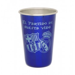 Vaso 500 cc aluminio grabado con texto y escudos