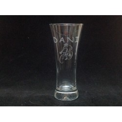 Vaso de cerveza personalizado con texto y dibujo